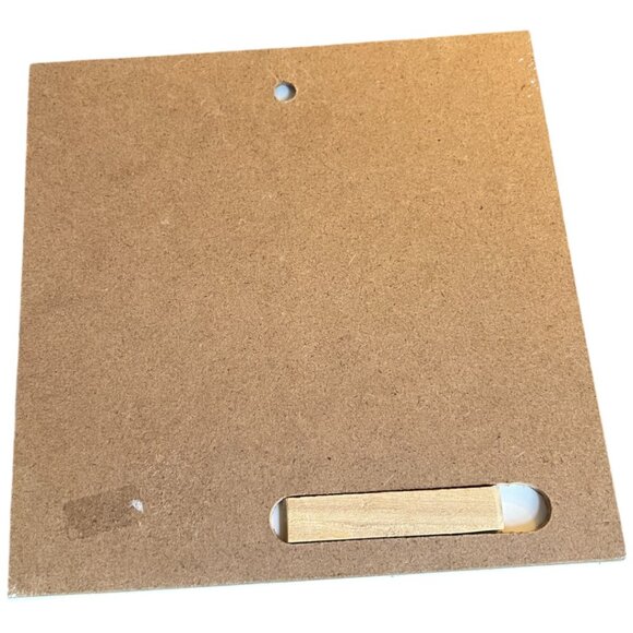 EN VOGUE Hand-Crafted 3D Hummingbird Art Tile Freestanding Hanging 8" Sq READ - Picture 12 of 15